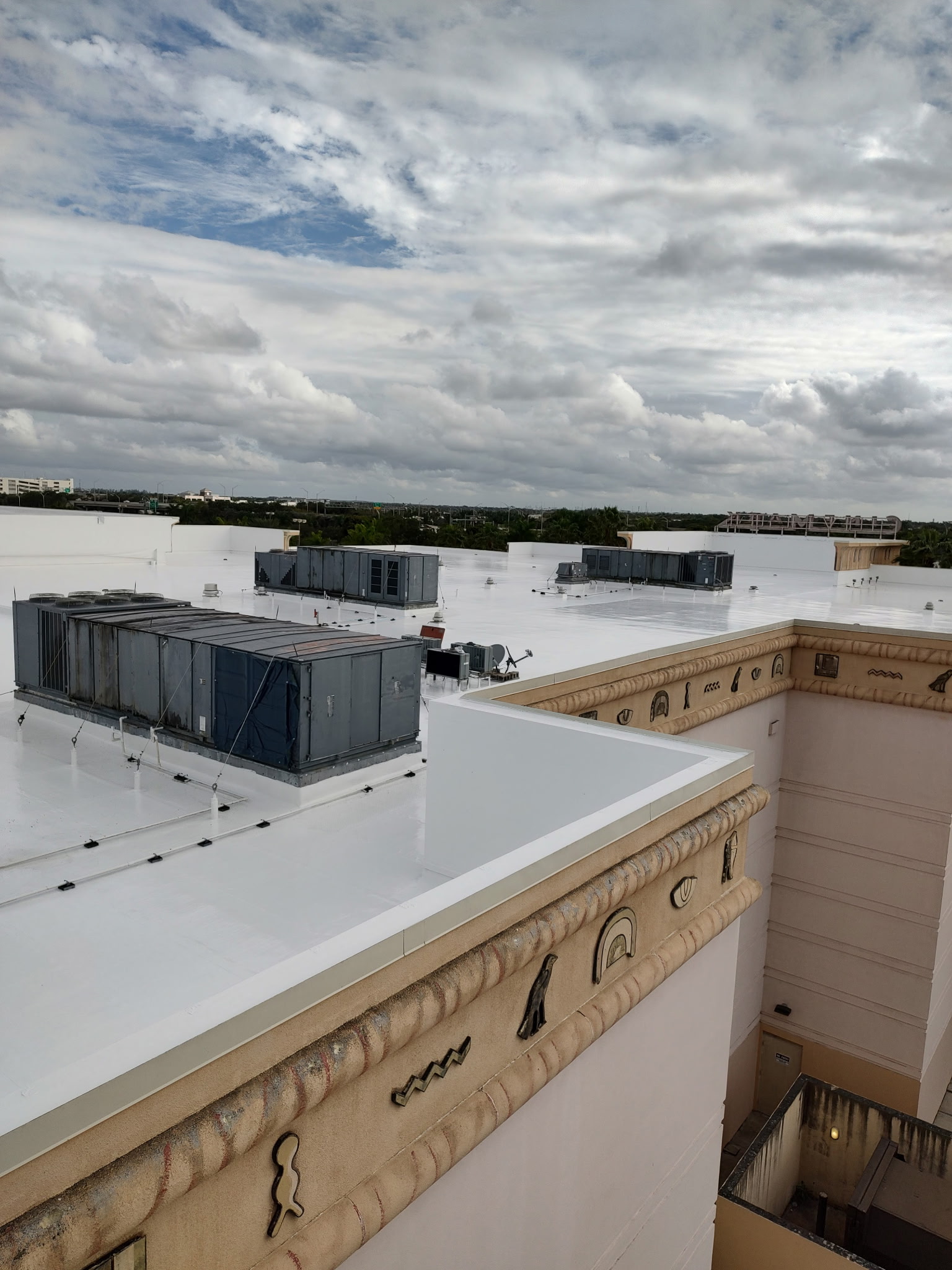 TPO roof coating installation